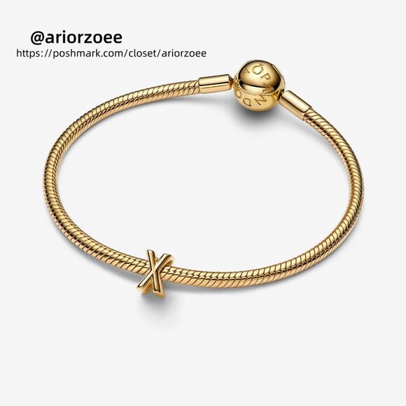 Pandora Letter X Alphabet Charm - Picture 3 of 5